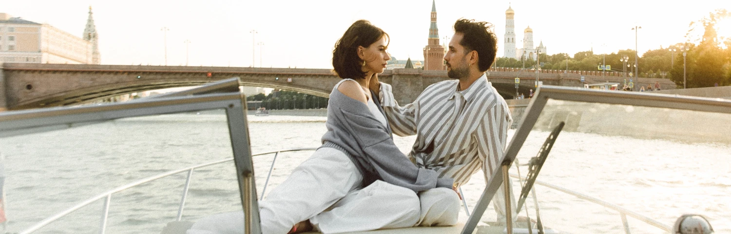 Yacht date in Moscow
