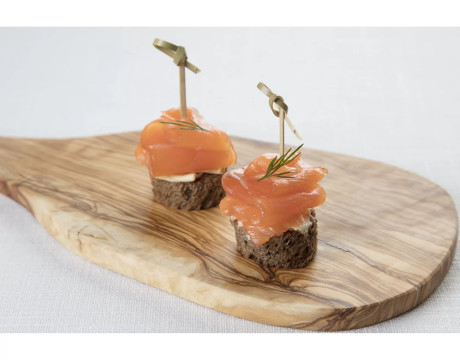 Canapes with salmon
