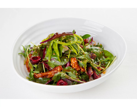Crispy Duck Salad with Plum and Citrus Sauce