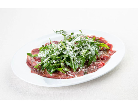 Beef Carpaccio with Truffle Oil and Parmesan