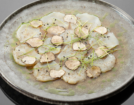 Scallop Carpaccio with Truffle