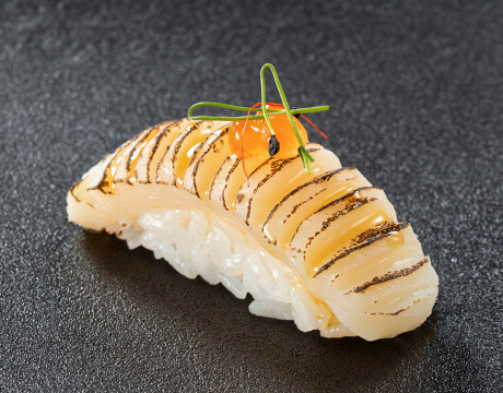 Aburi Scallop Sushi