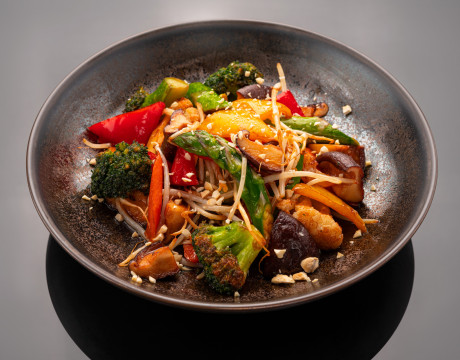 Vegetables in Teriyaki Chili Sauce