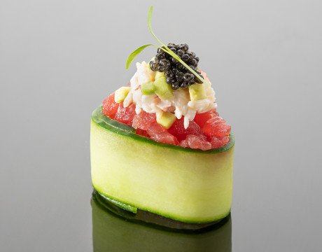 Sushi in Cucumber, Bigeye Tuna, Crab