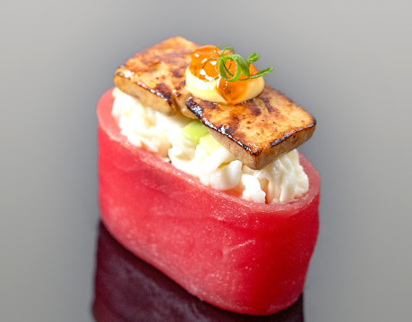 Sushi Tuna with Crab and Foie Gras