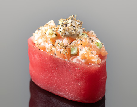 Sushi Tuna with Salmon and Truffle